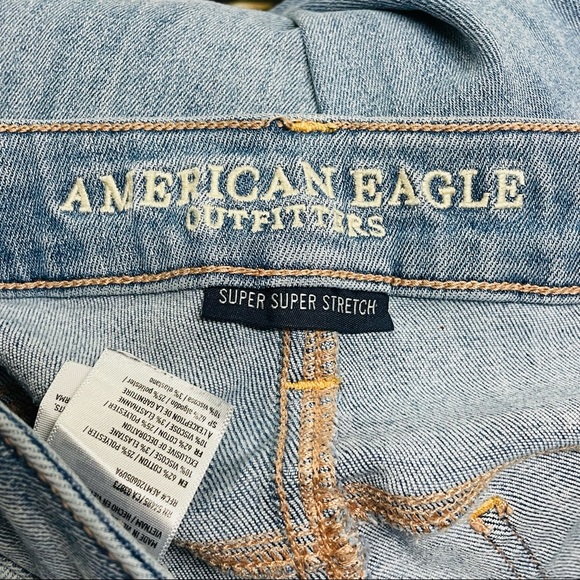 AMERICAN EAGLE Super Super Stretch Denim Jeans Size 2 Short - Picture 6 of 8